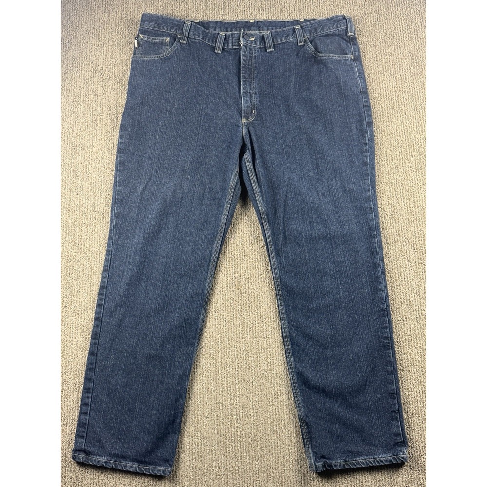 Carhartt Mens 46x32 Flame Resistant Rugged Flex Slim Fit 5 Pocket Jeans Stretch